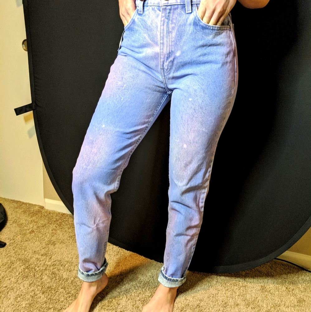American Apparel high-waisted jeans